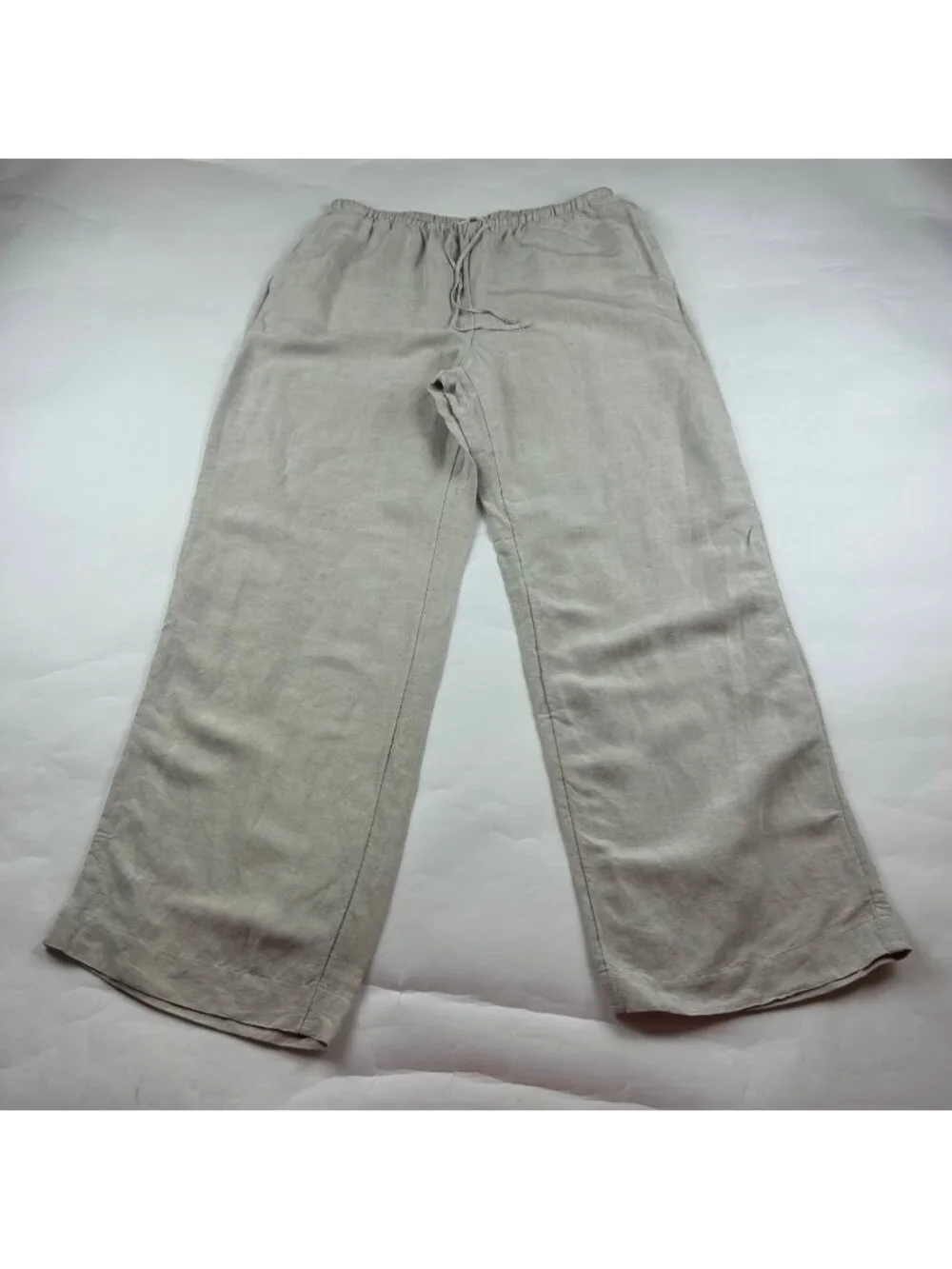 H&M Flax Linen Blend Wide Leg Lounge Pant M